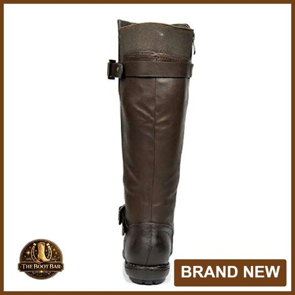 Women's Knee High Winter Boots Faux Fur Lined Stiletto Heel - Picture 5 of 8